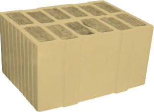Керамический блок с утеплителем ISOTEREX 10,7 NF ТУ 380x250x219 М50 TEREX М-50