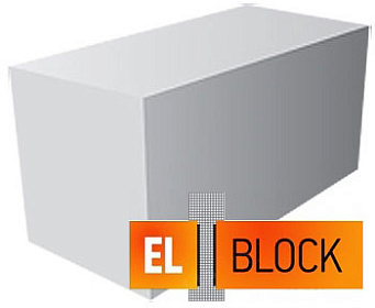 Блок газобетонный "Ровный" (газосиликатный) El-Block 600х250х300 D400
