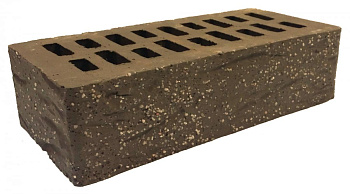Кирпич одинарный клинкер какао рустированный с песком   TEREX   М-400 250x120x65