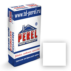Цветная кладочная смесь "PEREL NL" / 01 супер-белый М-50  50кг