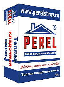 Теплоизоляционная кладочная смесь "PEREL TKS 6520" зима   17,5кг