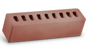 Кирпич лицевой (изделие керамическое ИК-2) гладкий "Терракотовый" Голицыно   М-125 250х60х65