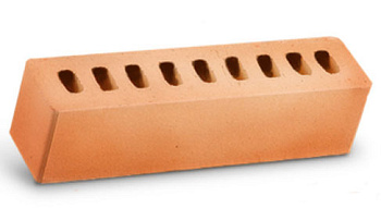 Кирпич лицевой (изделие керамическое ИК-2) гладкий "Соломенный" Голицыно   М-125 250х60х65