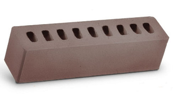 Кирпич лицевой (изделие керамическое ИК-2) гладкий "Коричневый" Голицыно   М-125 250х60х65